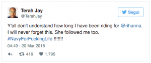 tweet fan rihanna